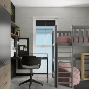 Dziecięcy - biurko, okno