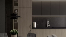 Salon - stół, kuchnia